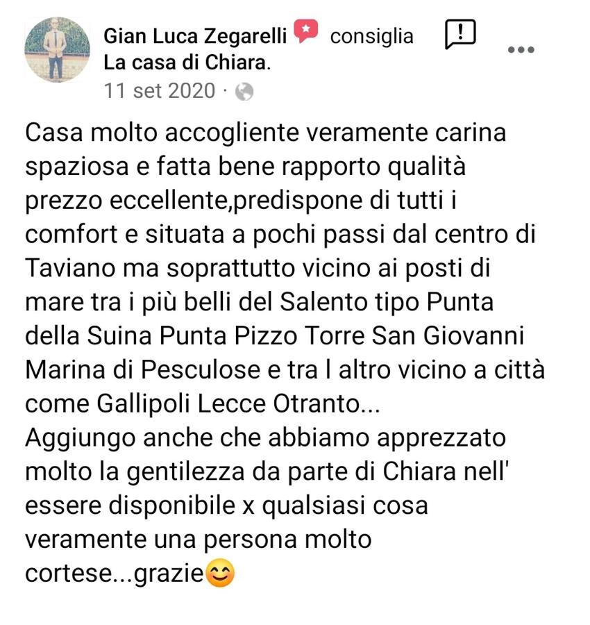 塔维亚诺La Casa Di Chiara公寓 外观 照片